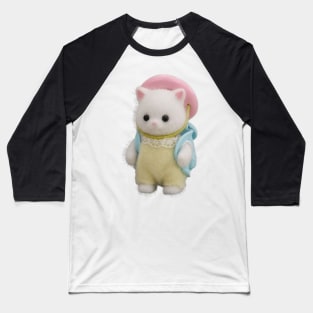 Calico Critters Sylvanian Families Cat with backpack and hat Baseball T-Shirt